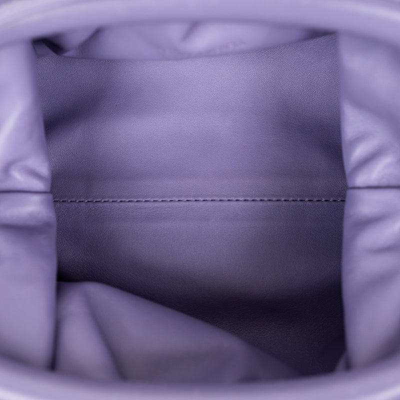 Bottega Veneta Purple Leather Mini Pouch Crossbody Bag