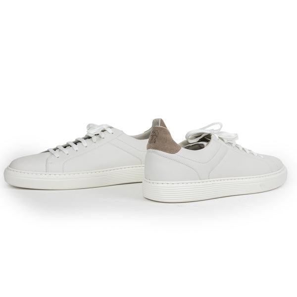 Brunello Cucinelli White Leather Classic Sneakers 46