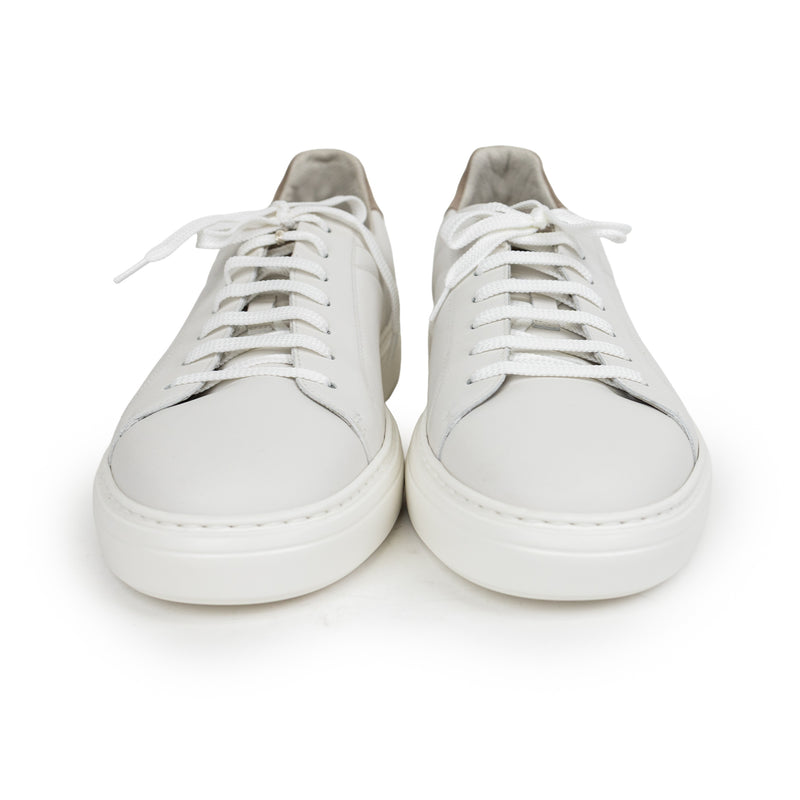 Brunello Cucinelli White Leather Classic Sneakers 46