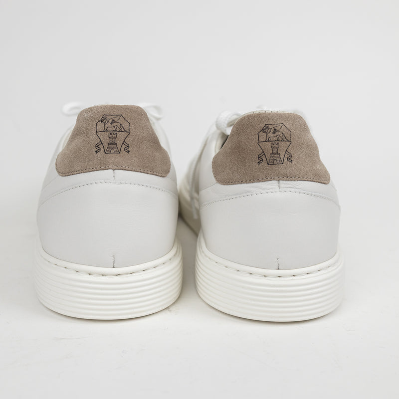 Brunello Cucinelli White Leather Classic Sneakers 46