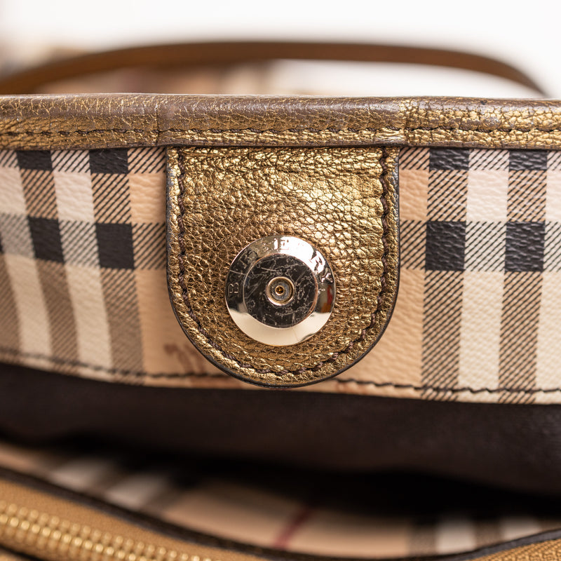 Burberry Bronze Nova Check Tote Bag