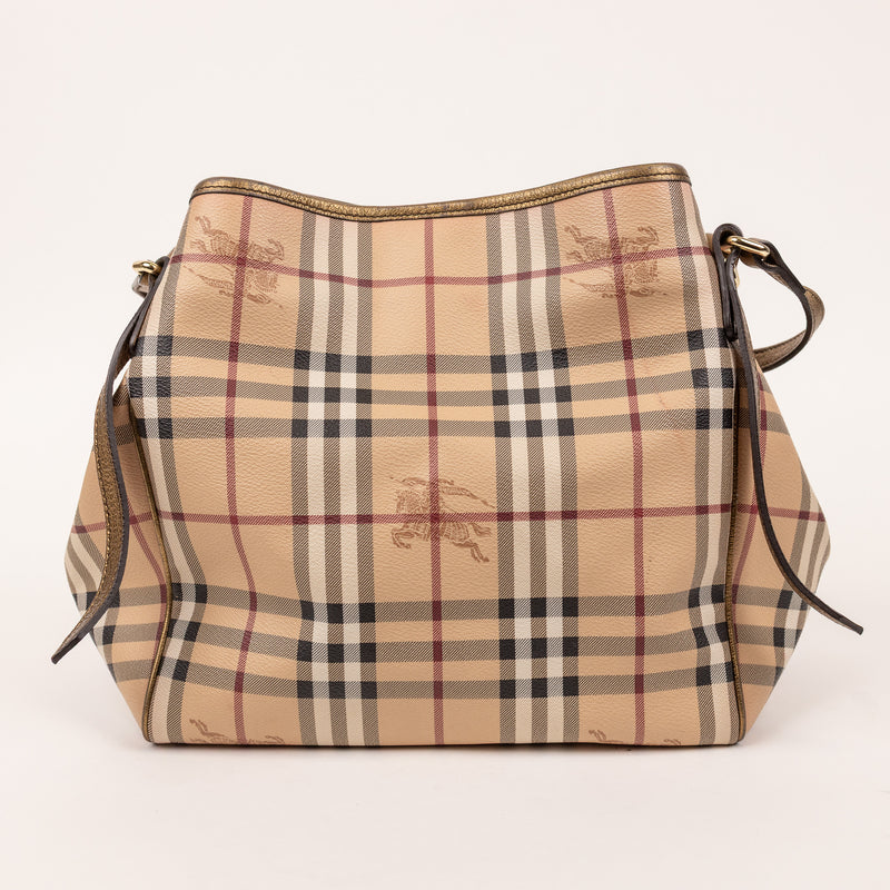 Burberry Bronze Nova Check Tote Bag