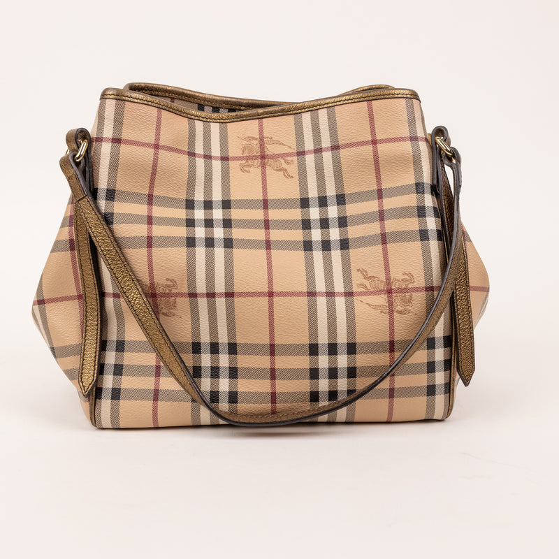 Burberry Bronze Nova Check Tote Bag