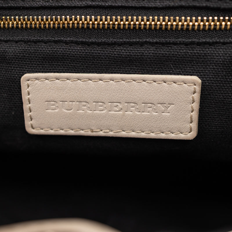 Burberry Derby House Check Tan Beige Little Crush Bag
