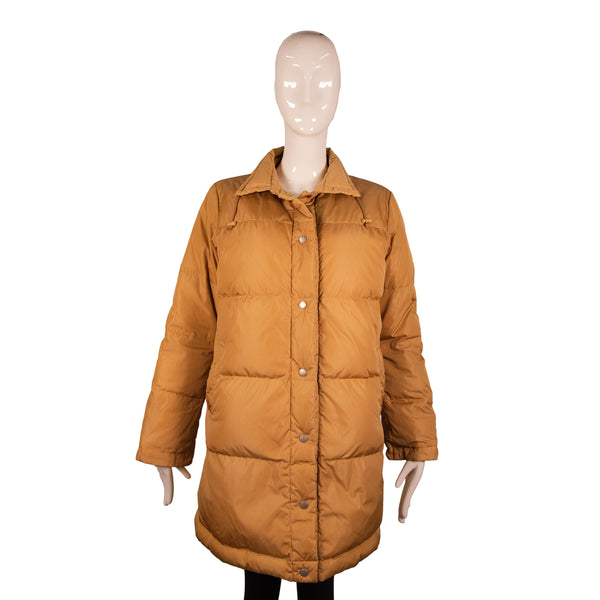 Burberry Tan Brown Puffer Zip Jacket Size S