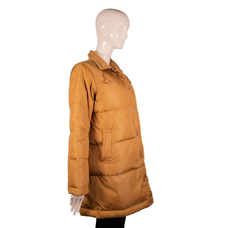 Burberry Tan Brown Puffer Zip Jacket Size S