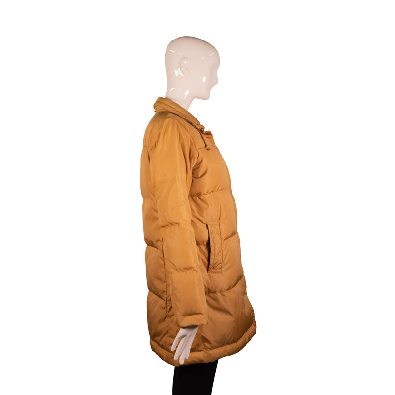 Burberry Tan Brown Puffer Zip Jacket Size S