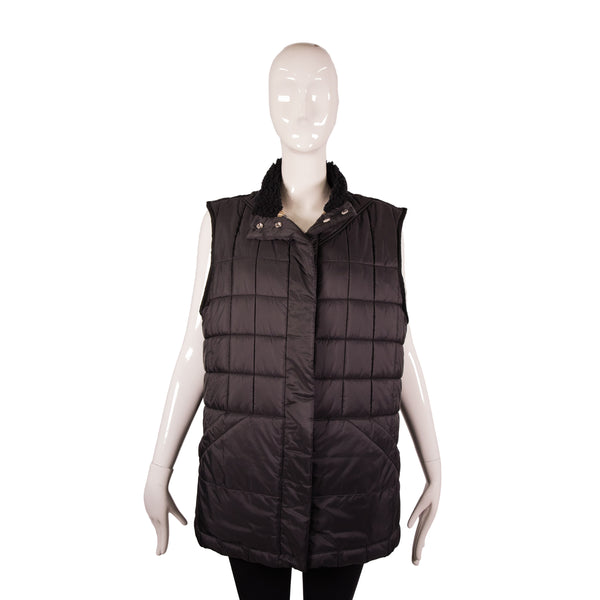 Burberry Black Quilted Puffer Vest Size XL