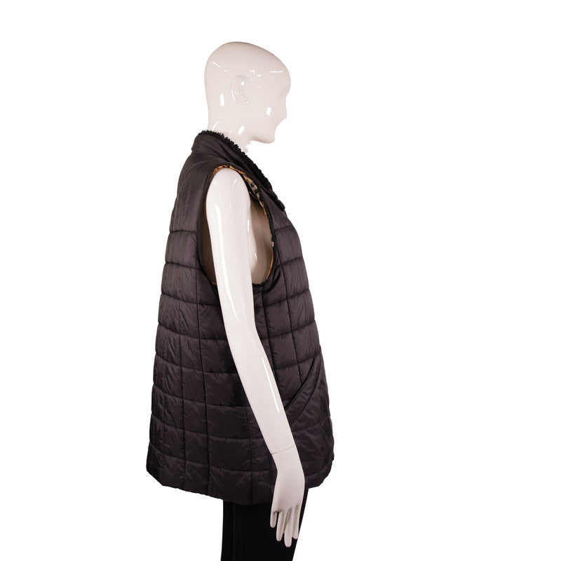 Burberry Black Quilted Puffer Vest Size XL