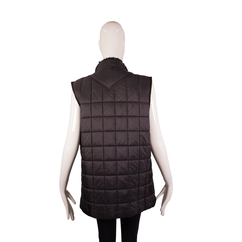 Burberry Black Quilted Puffer Vest Size XL