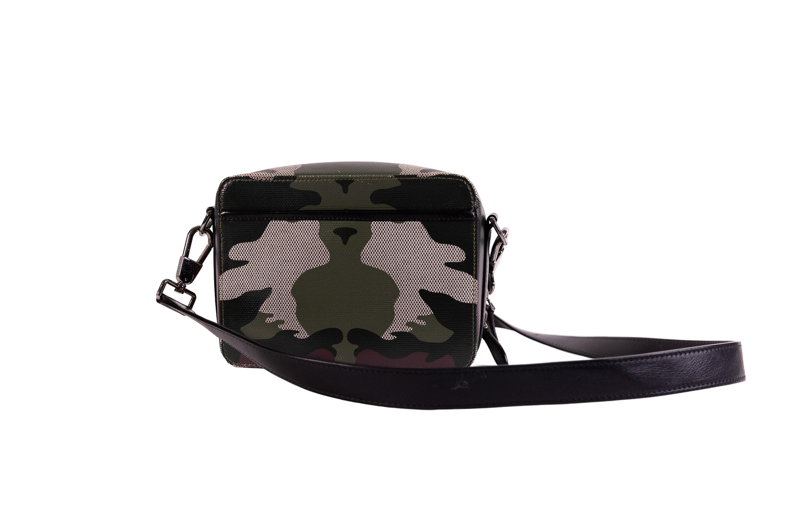 Burberry Olive Green Camo Tan Brown Sutton Crossbody – On Que Style