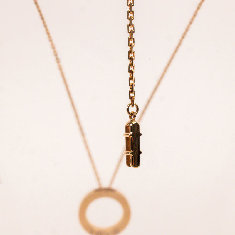 Cartier Rose Pink Gold Pavé Love Pendant