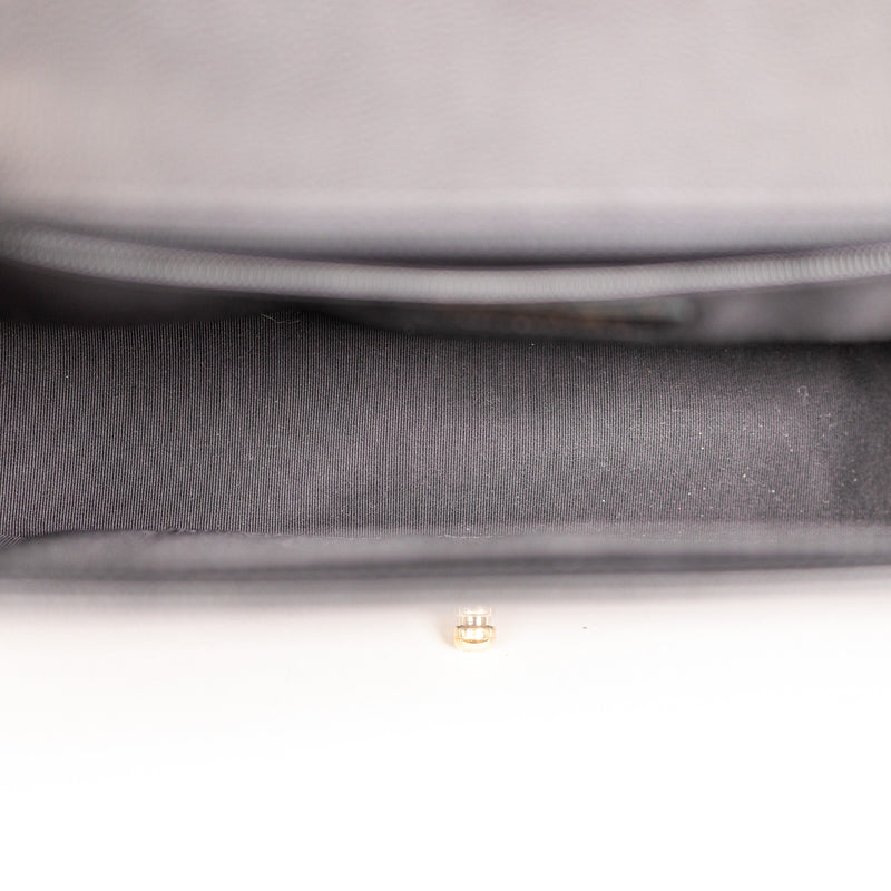 Chanel Black Caviar Leather Boy Bag Gold Hardware Medium