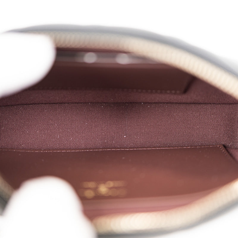 Chanel Black Quilted Caviar Leather Phone Crossbody Bag