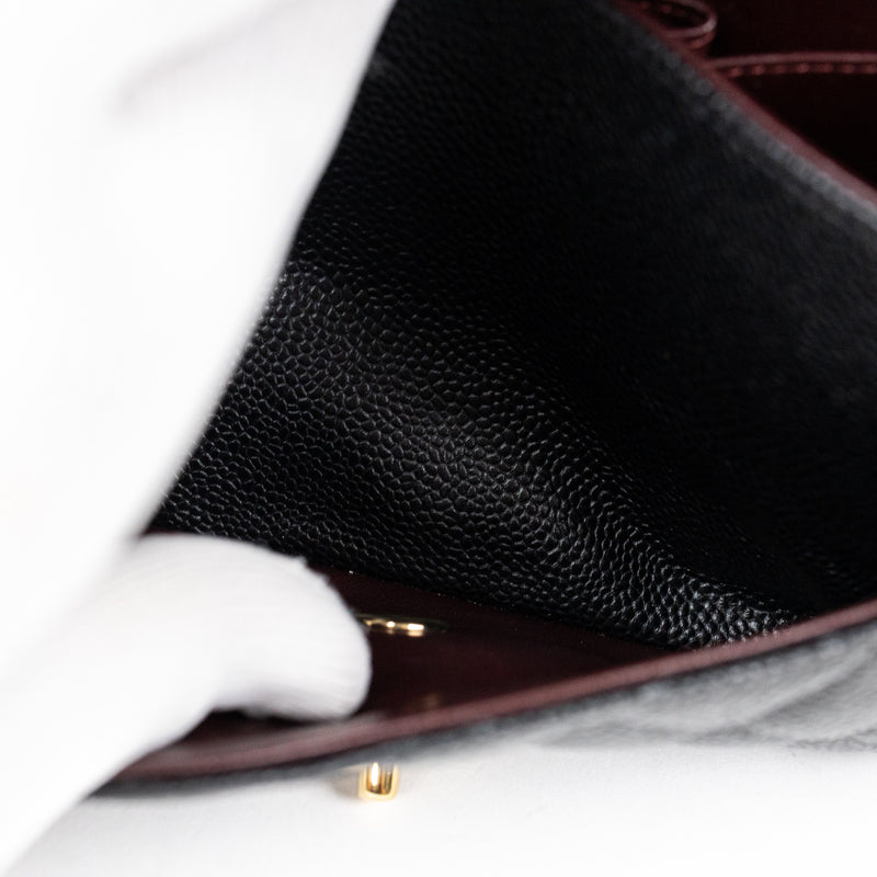 Chanel Black Caviar Leather Classic Double Flap Bag Jumbo GHW