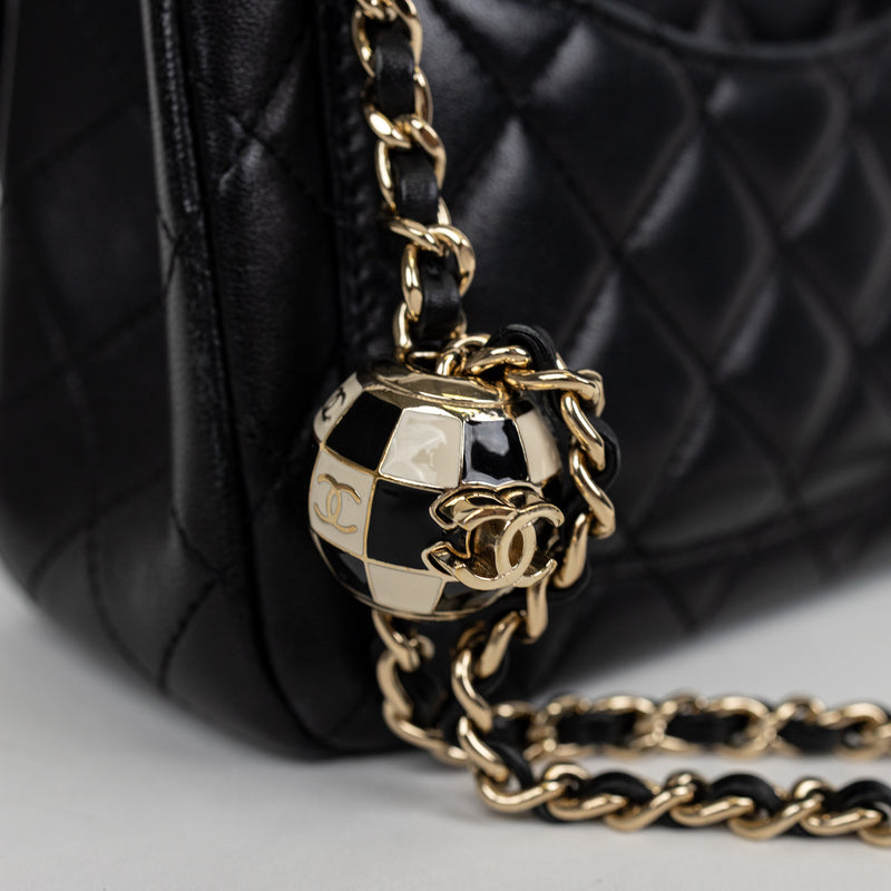Chanel Black Lambskin Leather FIFA Coco Crush Bag GHW LTD