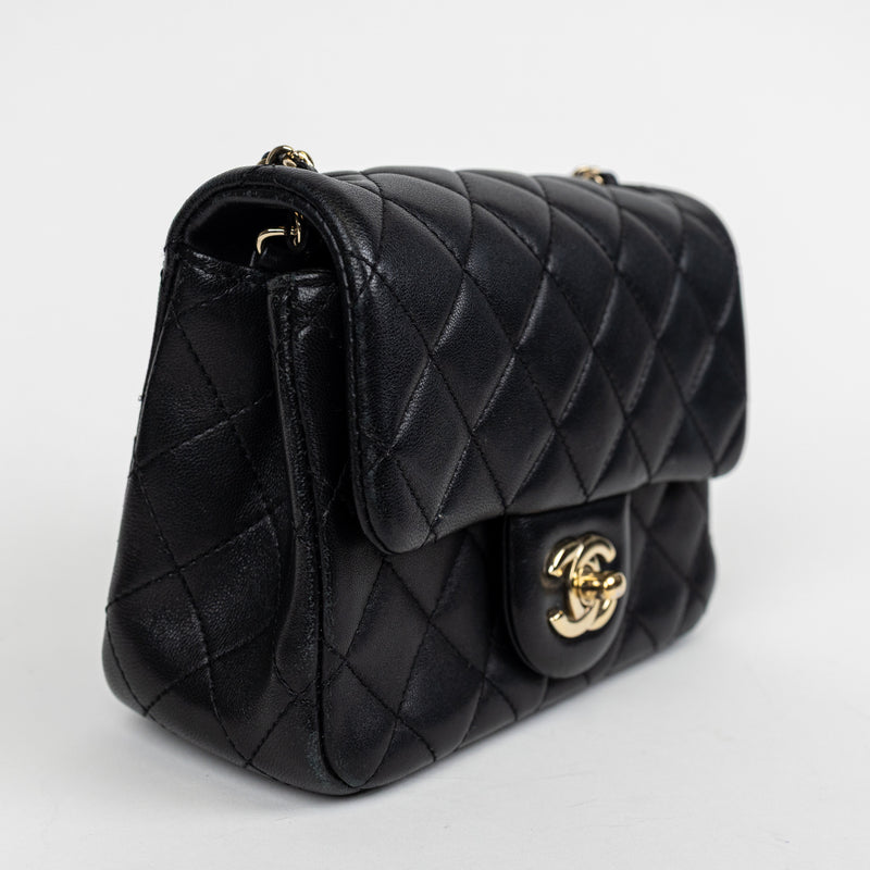Chanel Black Lambskin Leather FIFA Coco Crush Bag GHW LTD