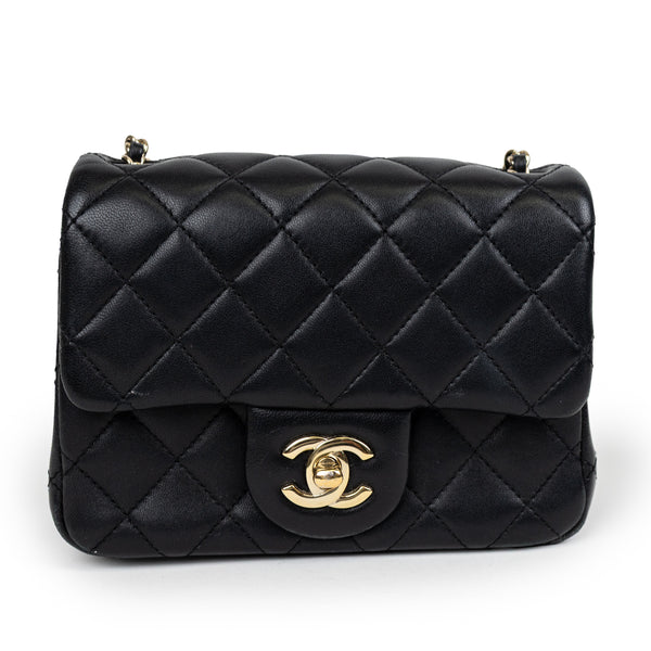 Chanel Black Lambskin Leather FIFA Coco Crush Bag GHW LTD