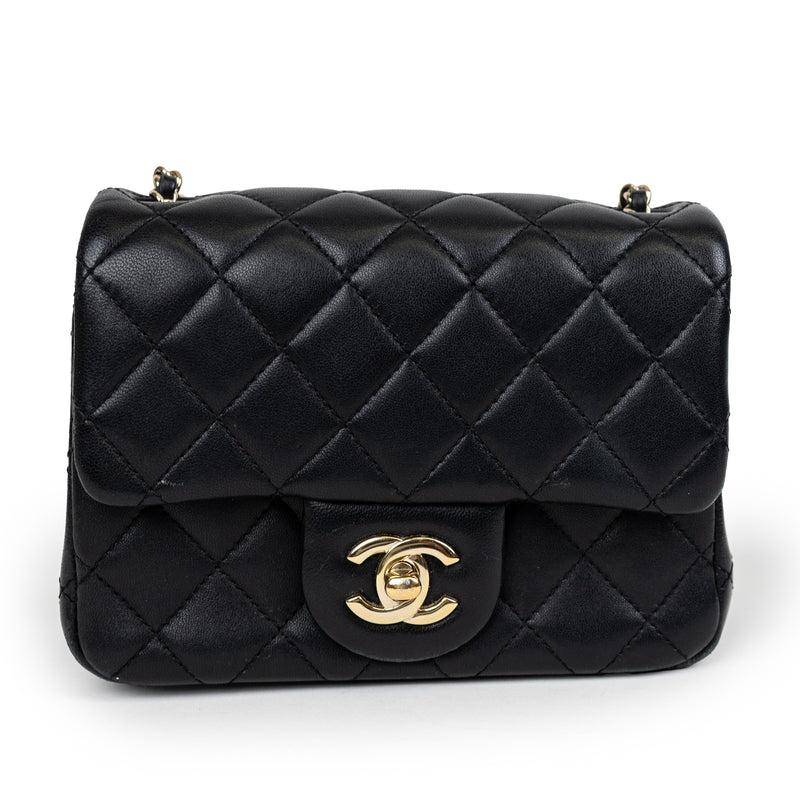Chanel Black Lambskin Leather FIFA Coco Crush Bag GHW LTD