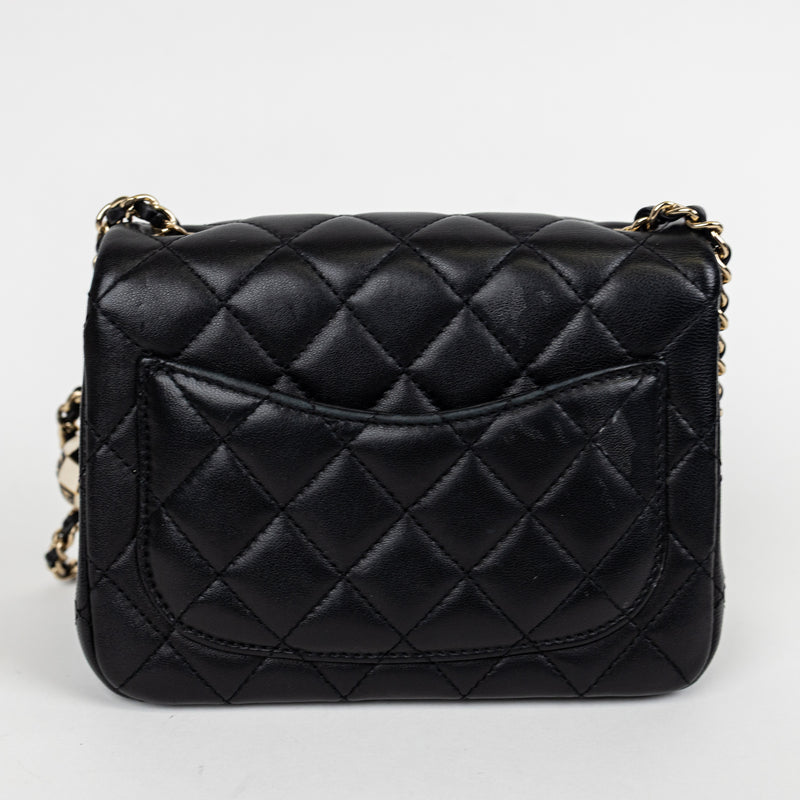 Chanel Black Lambskin Leather FIFA Coco Crush Bag GHW LTD