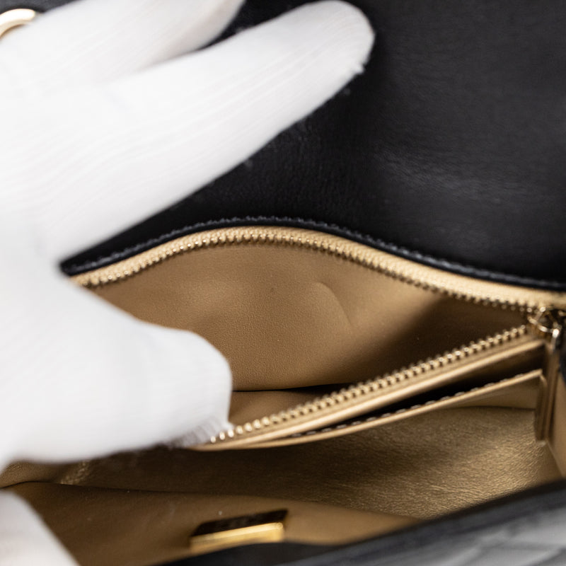 Chanel Black Lambskin Leather FIFA Coco Crush Bag GHW LTD