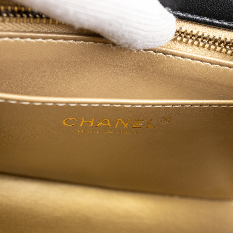 Chanel Black Lambskin Leather FIFA Coco Crush Bag GHW LTD