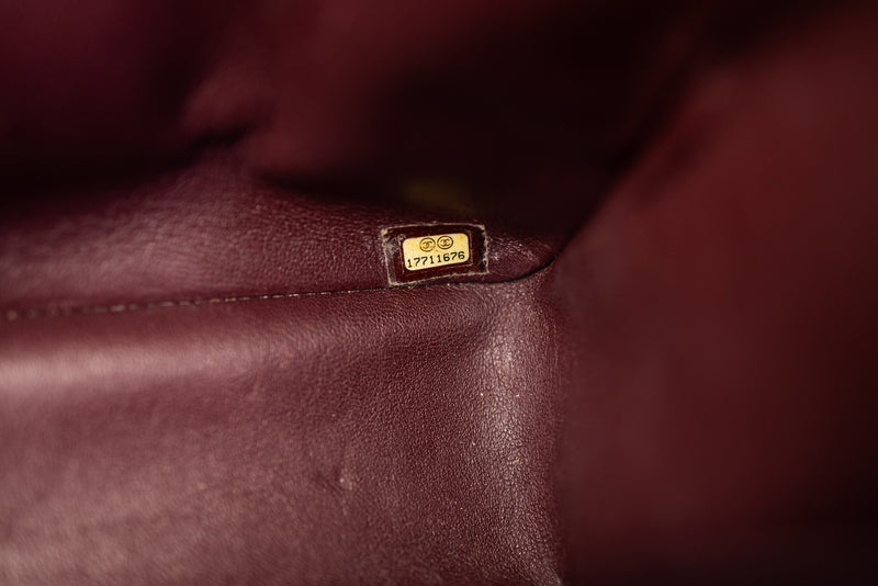 Chanel Black Caviar Quilted Jumbo Double Flap Bag