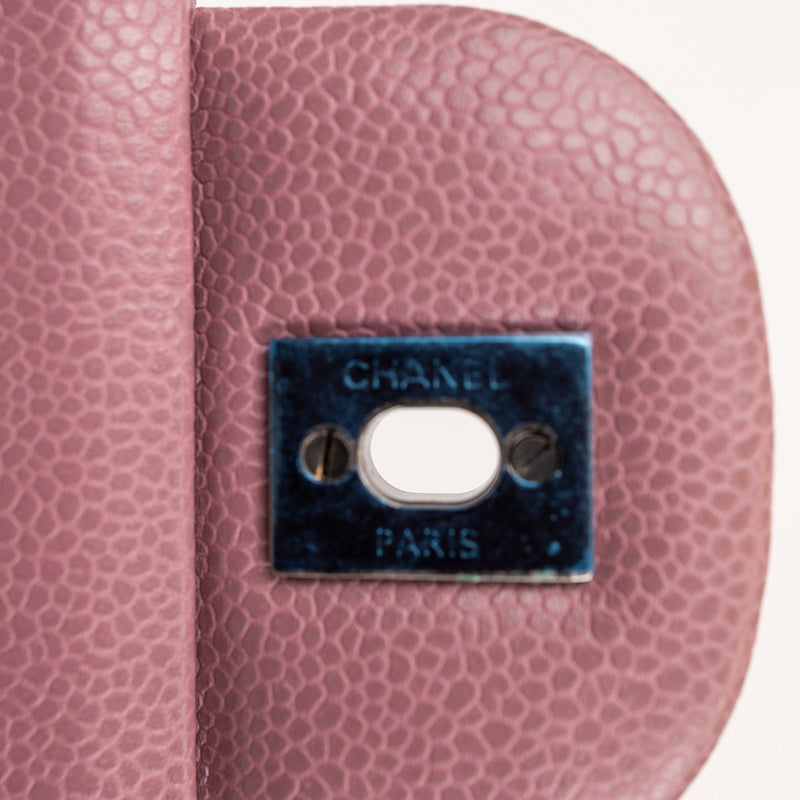 Chanel Jumbo Caviar Purple Double Flap Bag