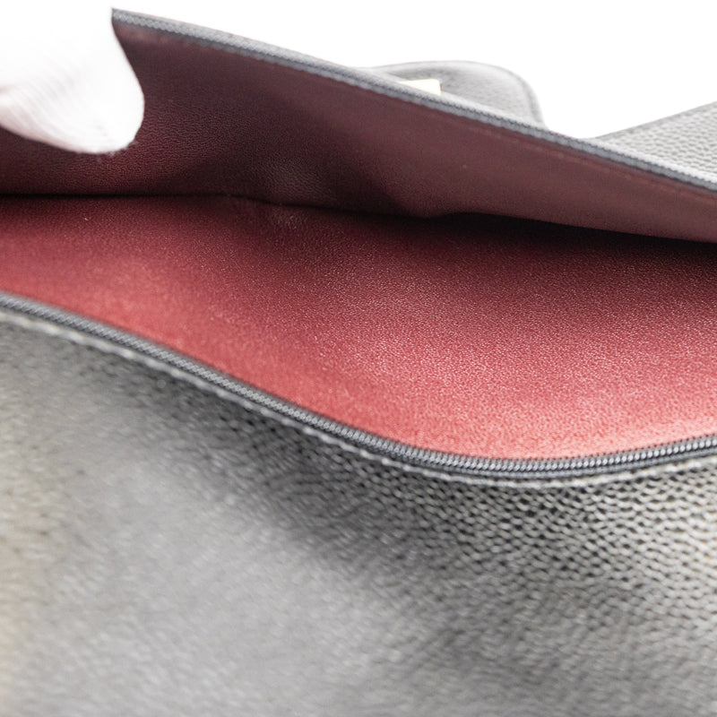 Chanel Black Caviar Leather Classic Double Flap Bag GHW