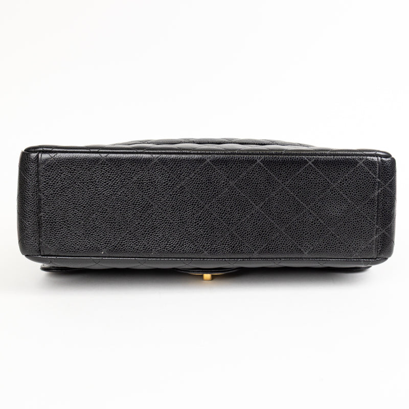 Chanel Black Caviar Leather Classic Double Flap Bag GHW