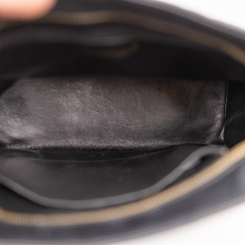 Chanel Medallion Caviar Black Leather Tote Bag