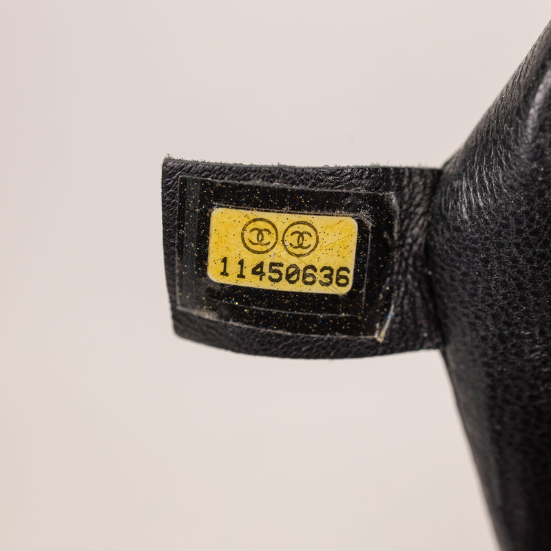 Chanel Medallion Caviar Black Leather Tote Bag
