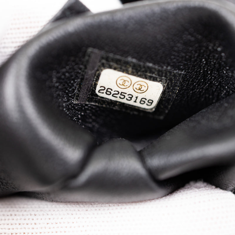 Chanel Black Lambskin Quilted Trendy Top Handle Bag