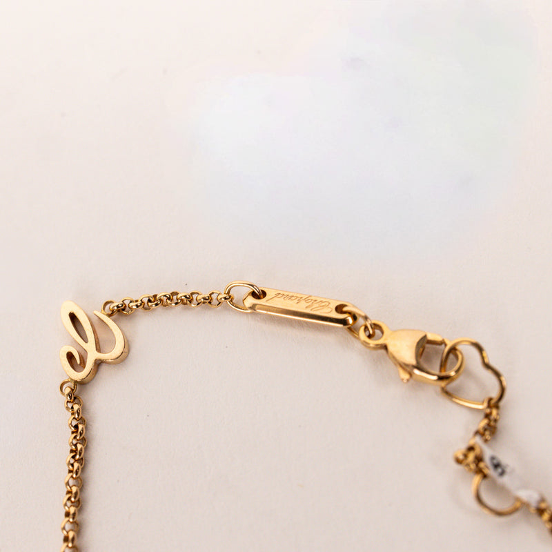 Chopard Red Happy Hearts 18K Gold Necklace