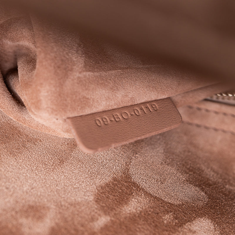 Christian Dior Taupe Matte Leather Cannage ABCDior Lady Dior Bag