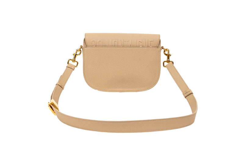 Christian Dior Beige Taupe Bobby Crossbody Bag with Gold Hardware