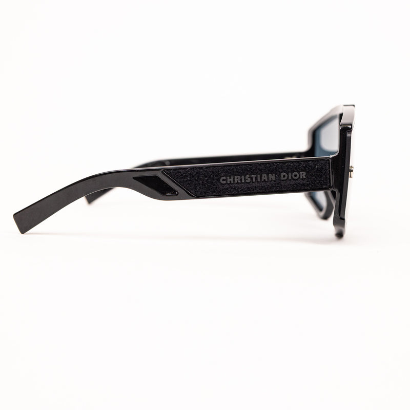 Christian Dior Black Monogram Shield Sunglasses