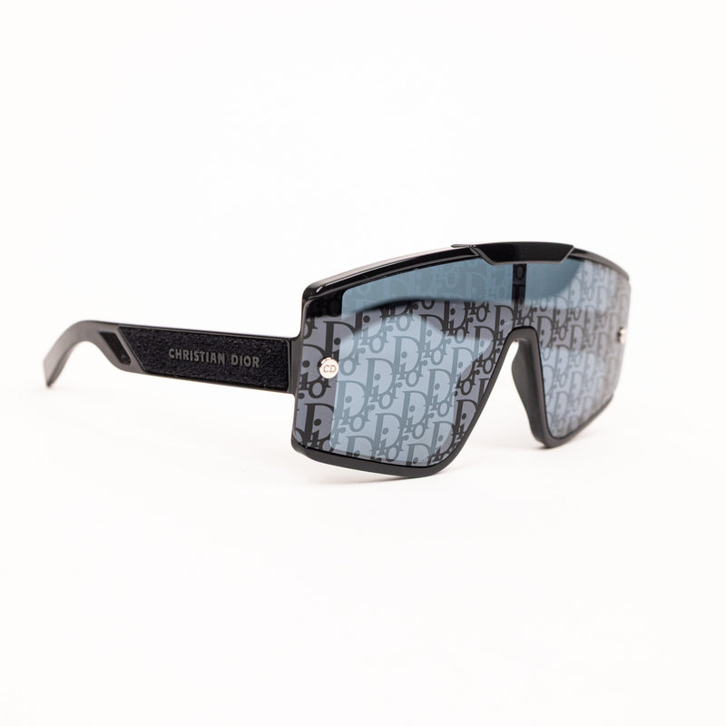 Christian Dior Black Monogram Shield Sunglasses