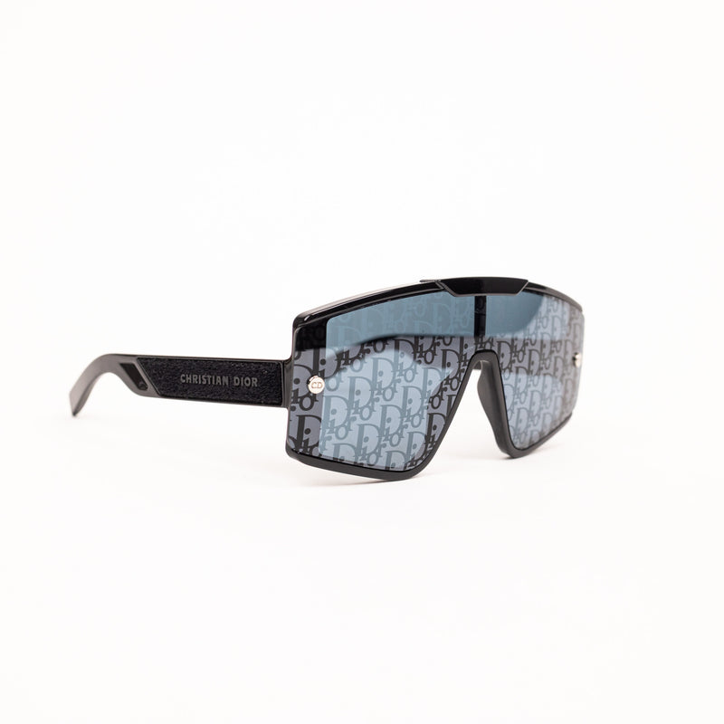 Christian Dior Black Monogram Shield Sunglasses