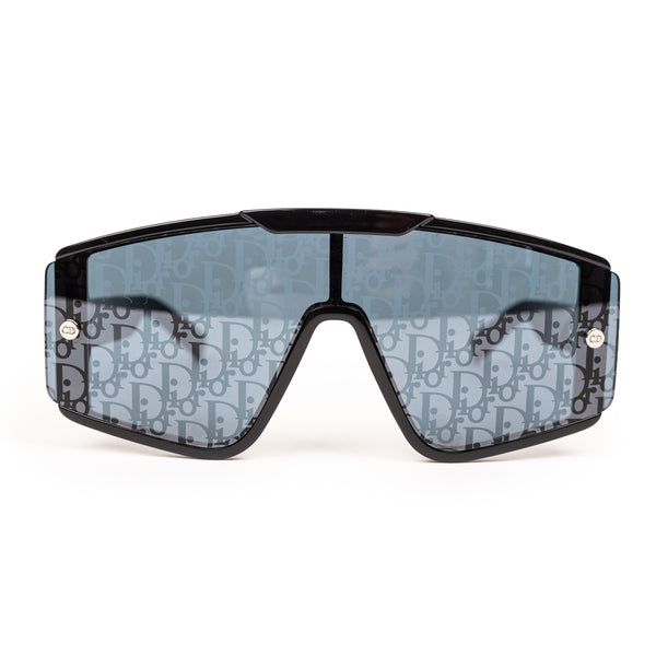 Christian Dior Black Monogram Shield Sunglasses