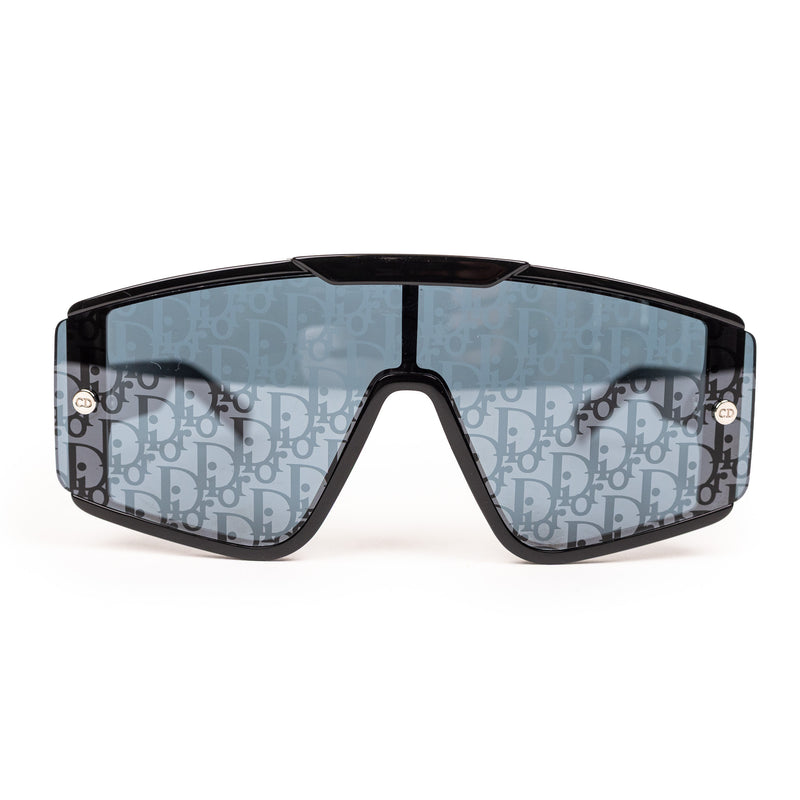 Christian Dior Black Monogram Shield Sunglasses