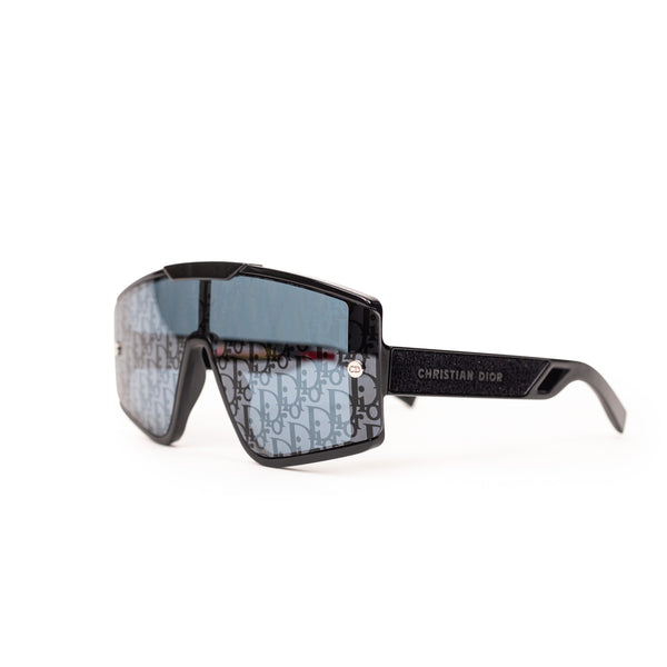 Christian Dior Black Monogram Shield Sunglasses