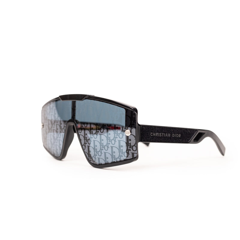 Christian Dior Black Monogram Shield Sunglasses
