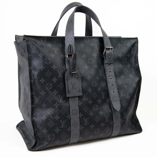 Louis Vuitton Black Monogram Eclipse Canvas Cabas Zippe GM Tote