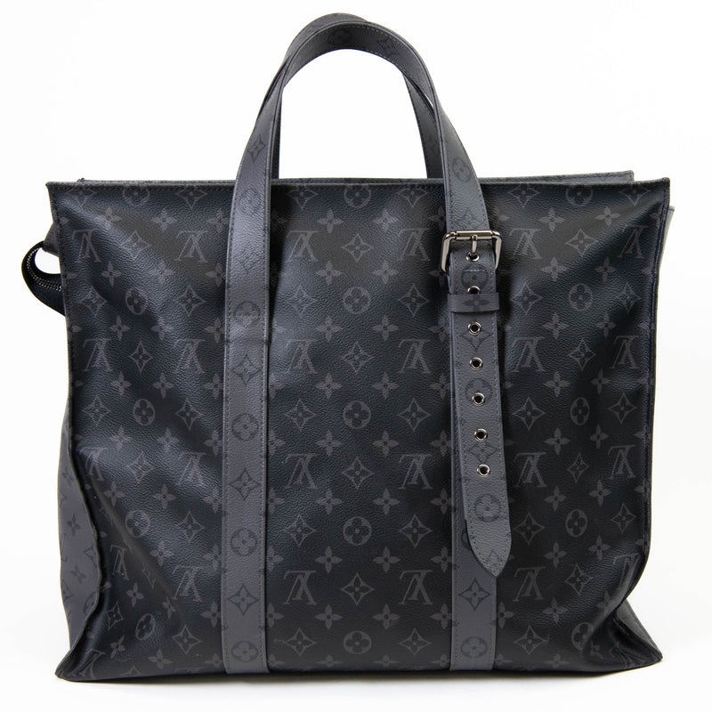 Louis Vuitton Black Monogram Eclipse Canvas Cabas Zippe GM Tote