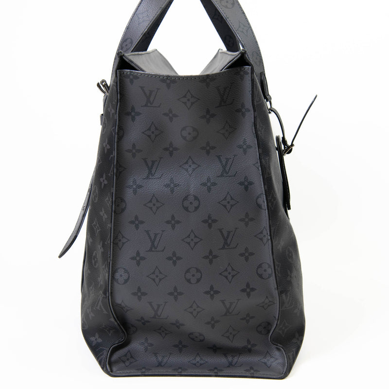 Louis Vuitton Black Monogram Eclipse Canvas Cabas Zippe GM Tote