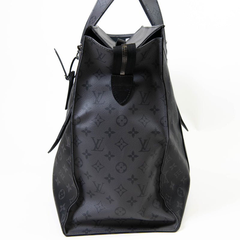 Louis Vuitton Black Monogram Eclipse Canvas Cabas Zippe GM Tote