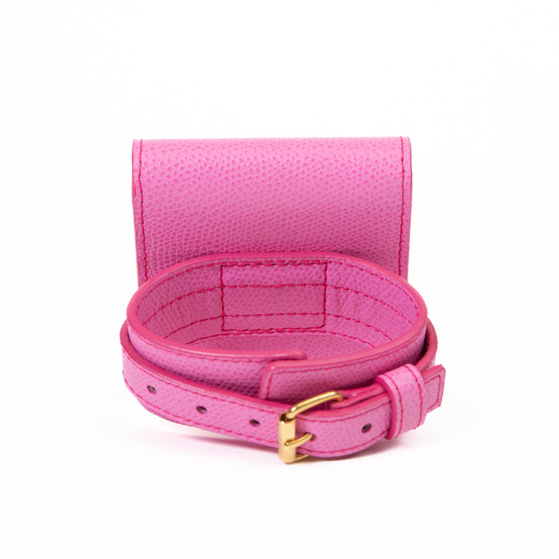 Jacquemus Pink Leather Le Sac Bracelet Wallet