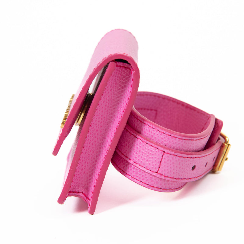 Jacquemus Pink Leather Le Sac Bracelet Wallet