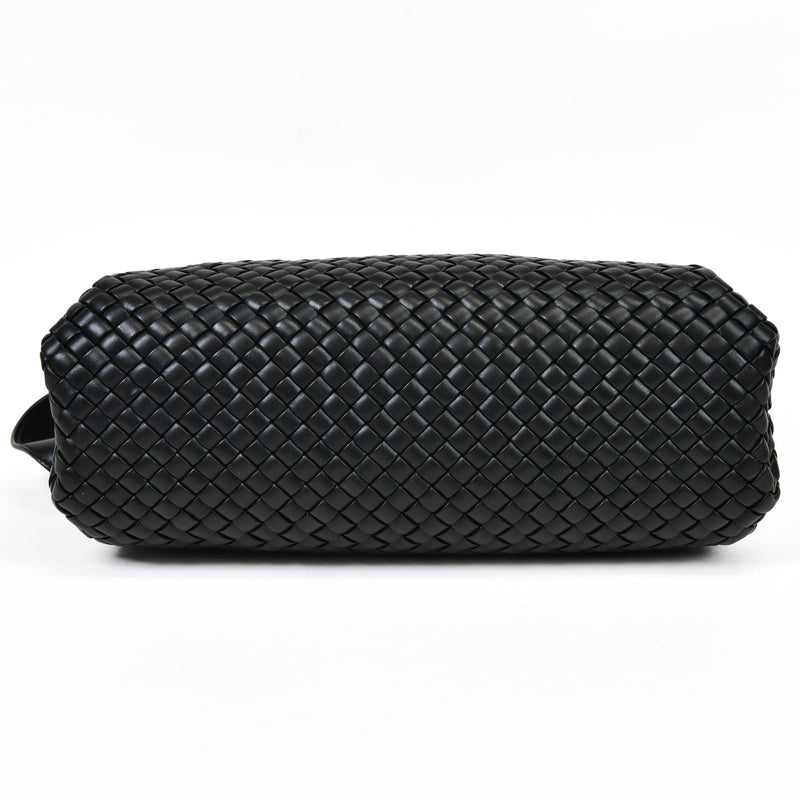 Bottega Veneta Black Nappa Intrecciato Medium Padded The Handle Tote